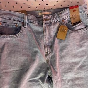 Levi’s low pro straight ripped jeans